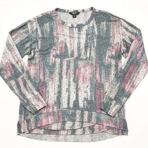 Simply Vera Vera Wang abstract print long sleeve sweater